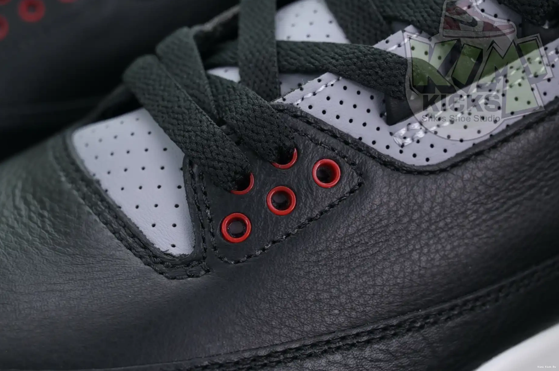 Kimikick Jordan Cement Air 3“Black Reimagined” 0824